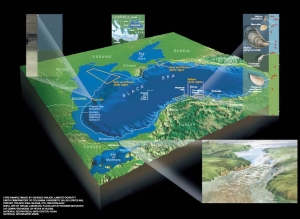 3D Black Sea map